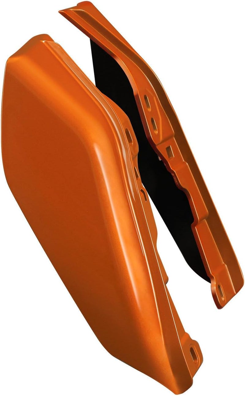 HR3 Scorched Orange/Black Denim Mid Frame Air Deflectors Heat Shield Compatible with 2019 Road Glide Special Road Glide Ultra Street Glide Special Ultra Limited Fit for 2009-later Touring Models - Image 4